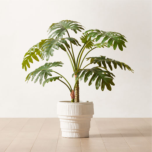 Faux Potted Philodendron Tree 4'