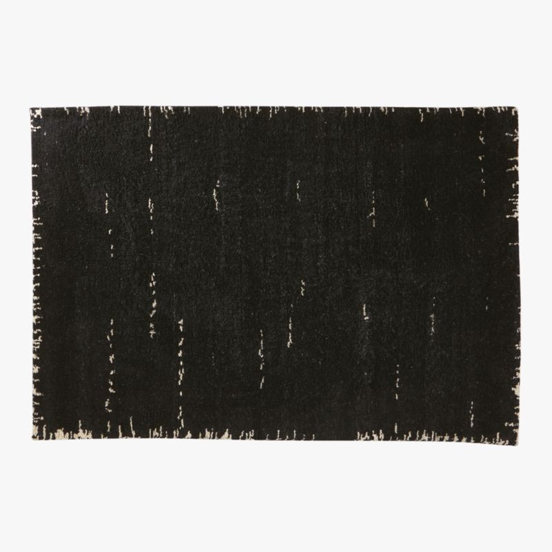 Marrin Hand-Knotted Black New Zealand Wool Area Rug 6'x9' - image 0 of 4