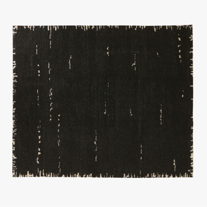 Marrin Hand-Knotted Black New Zealand Wool Area Rug 8'x10' - image 0 of 4