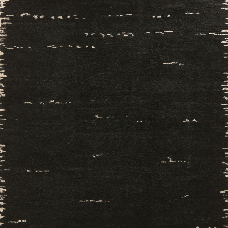 Marrin Hand-Knotted Black New Zealand Wool Rug Swatch 12"x12" - image 0 of 3