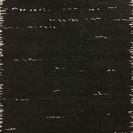 Marrin Hand-Knotted Black New Zealand Wool Rug Swatch 12"x12"