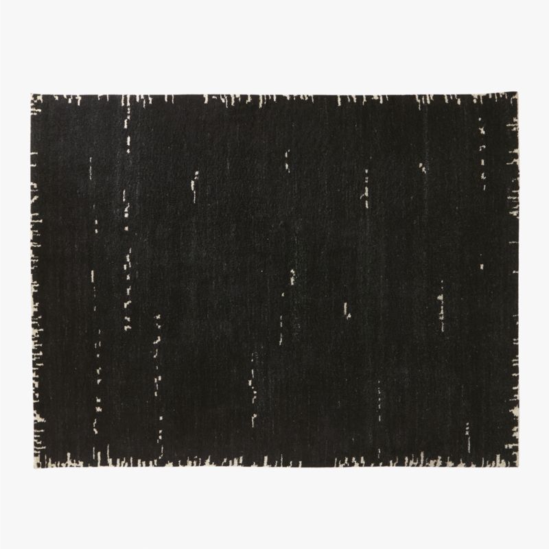 Marrin Hand-Knotted Black New Zealand Wool Area Rug 9'x12' - image 0 of 4