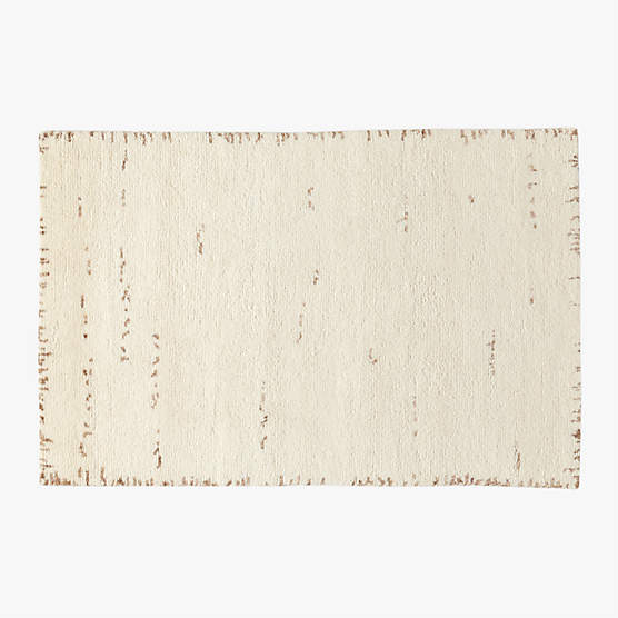 Marrin Hand-Knotted Ivory New Zealand Wool Area Rug 5'x8'