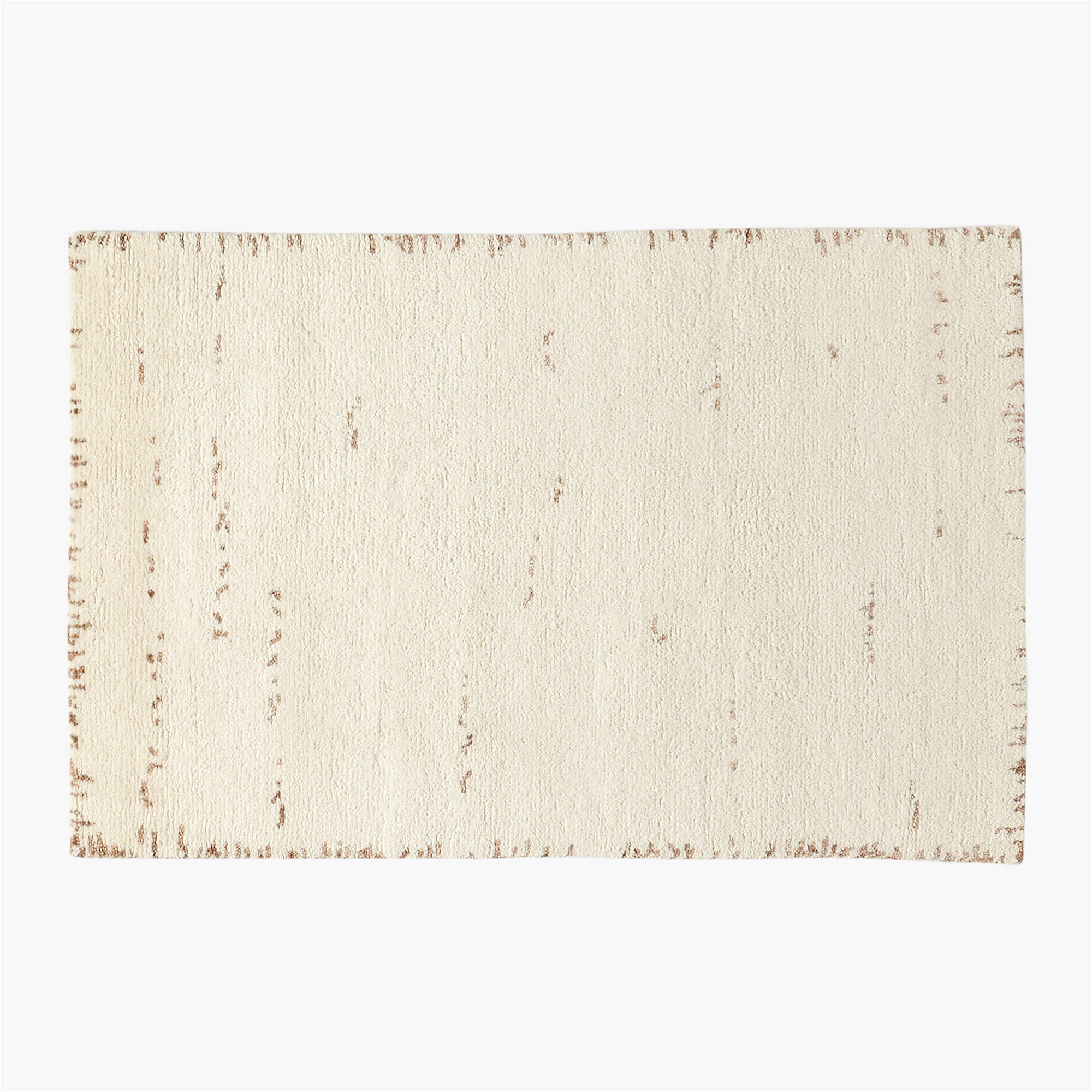Marrin Modern White Wool Area Rug 5'x8' + Reviews CB2