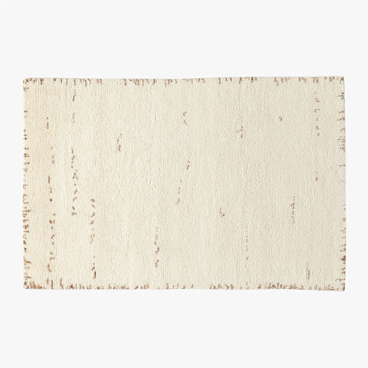 Marrin Hand-Knotted Ivory New Zealand Wool Area Rug 5'x8'