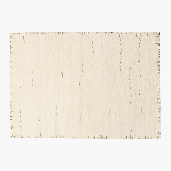 Marrin Hand-Knotted Ivory New Zealand Wool Area Rug 6'x9'