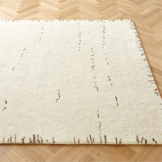 Marrin Hand-Knotted Ivory Wool Area Rug