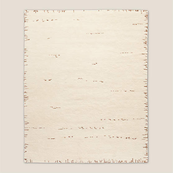 Marrin Hand-Knotted Ivory New Zealand Wool Area Rug 10'x14'