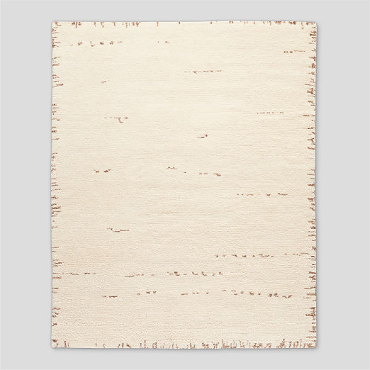 Marrin Hand-Knotted Ivory New Zealand Wool Area Rug 6'x9'