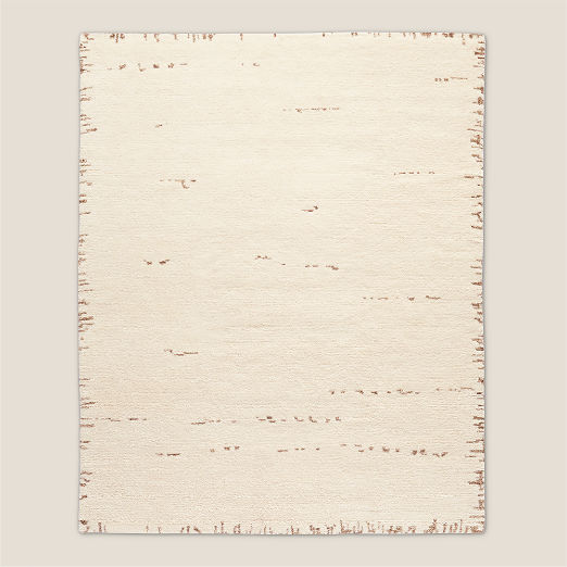 Marrin Hand-Knotted Ivory New Zealand Wool Area Rug 9'x12'