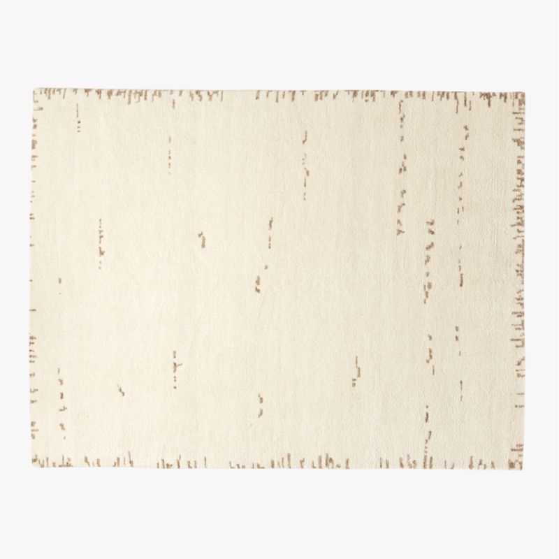 Marrin Modern White Wool Area Rug 9'x12' + Reviews CB2