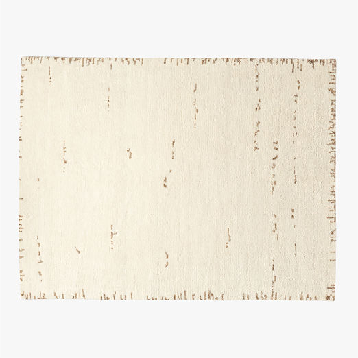 Marrin Hand-Knotted Ivory Wool Area Rug 9'x12'