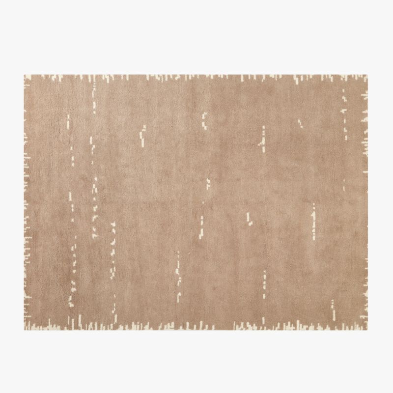 Marrin Hand-Knotted Sand New Zealand Wool Area Rug 10'x14' + Reviews | CB2