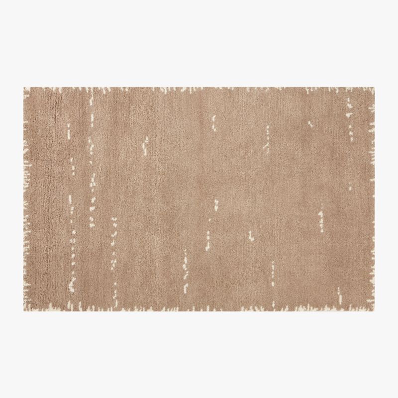 Marrin Sand Abstract HandKnotted New Zealand Wool Area Rug 5'x8
