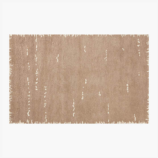 Marrin Hand-Knotted Sand New Zealand Wool Area Rug 5'x8'