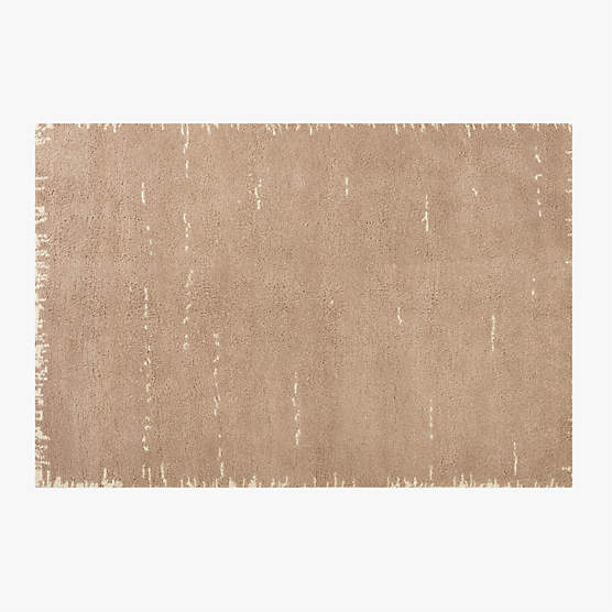 Marrin Hand-Knotted Sand New Zealand Wool Area Rug 6'x9'