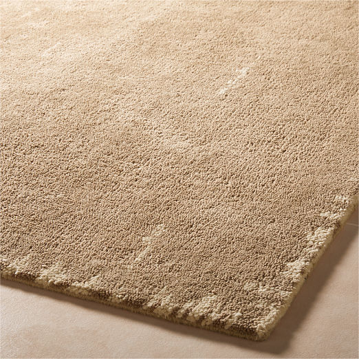 Marrin Hand-Knotted Sand New Zealand Wool Area Rug 5'x8'