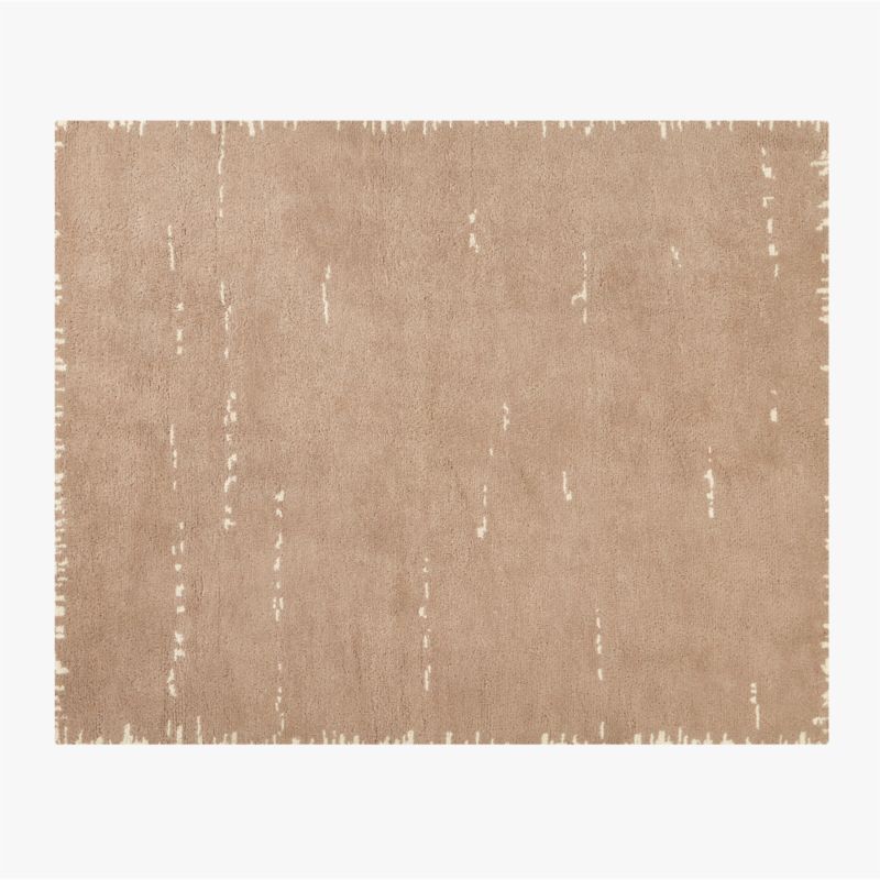 Marrin Hand-Knotted Sand New Zealand Wool Area Rug 8'x10' + Reviews | CB2