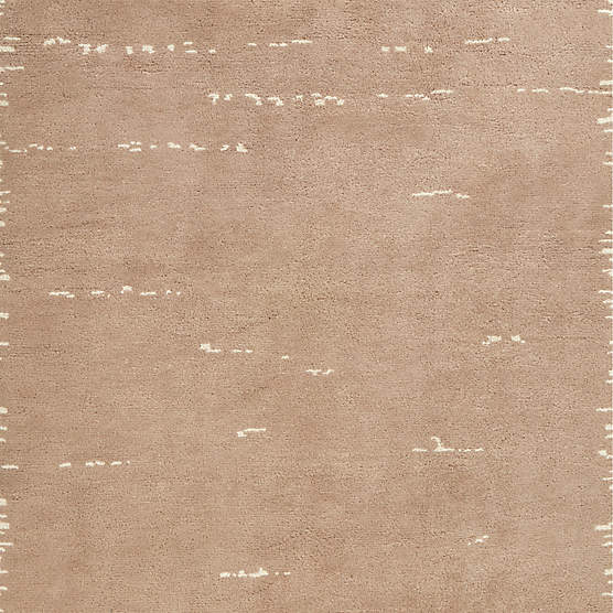 Marrin Hand-Knotted Sand New Zealand Wool Rug Swatch 12"x12"