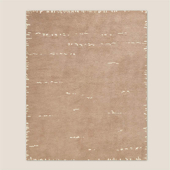 Marrin Hand-Knotted Sand New Zealand Wool Area Rug 5'x8'