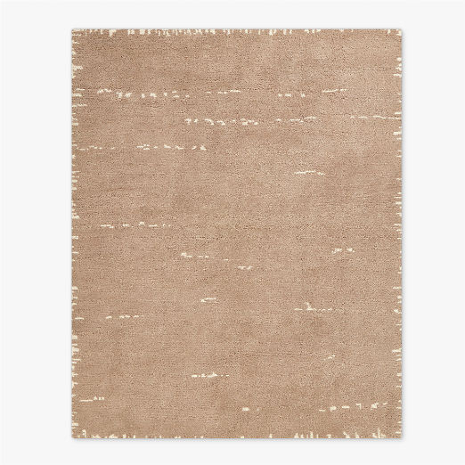 Marrin Hand-Knotted Sand New Zealand Wool Area Rug 6'x9'