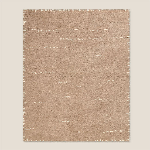 Marrin Hand-Knotted Sand New Zealand Wool Area Rug 6'x9'