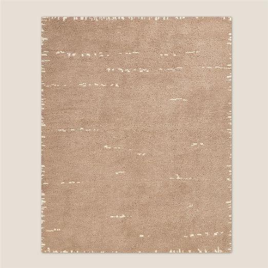 Marrin Hand-Knotted Sand New Zealand Wool Area Rug 6'x9'