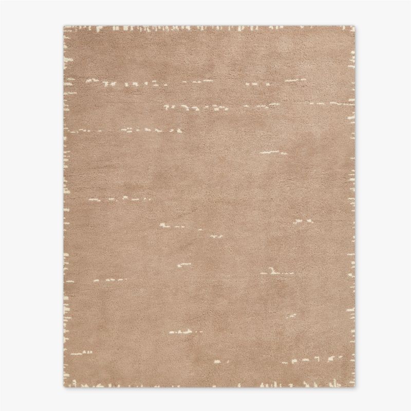 Marrin Hand-Knotted Sand New Zealand Wool Area Rug 8'x10'
