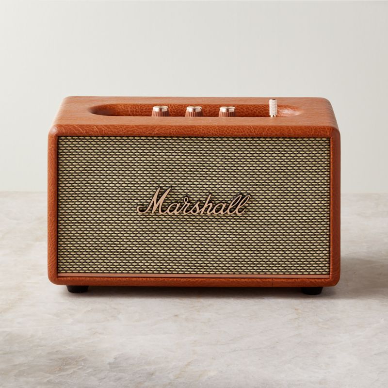 Marshall Acton III Brown Vintage Bluetooth Speaker + Reviews | CB2
