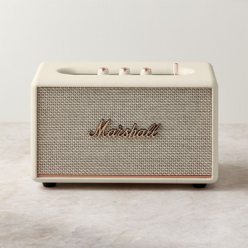 Marshall Acton III White Vintage Bluetooth Speaker + Reviews | CB2