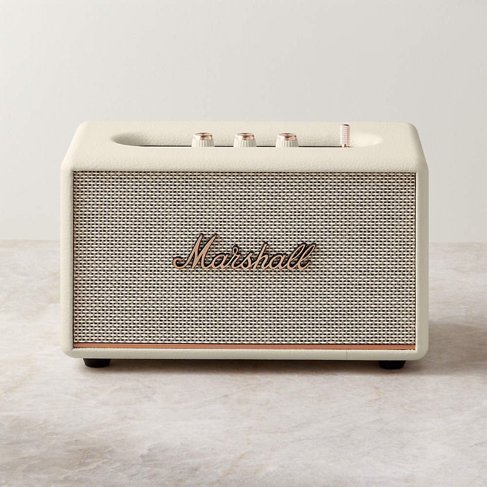 Marshall Acton III Cream Vintage Bluetooth Speaker + Reviews | CB2
