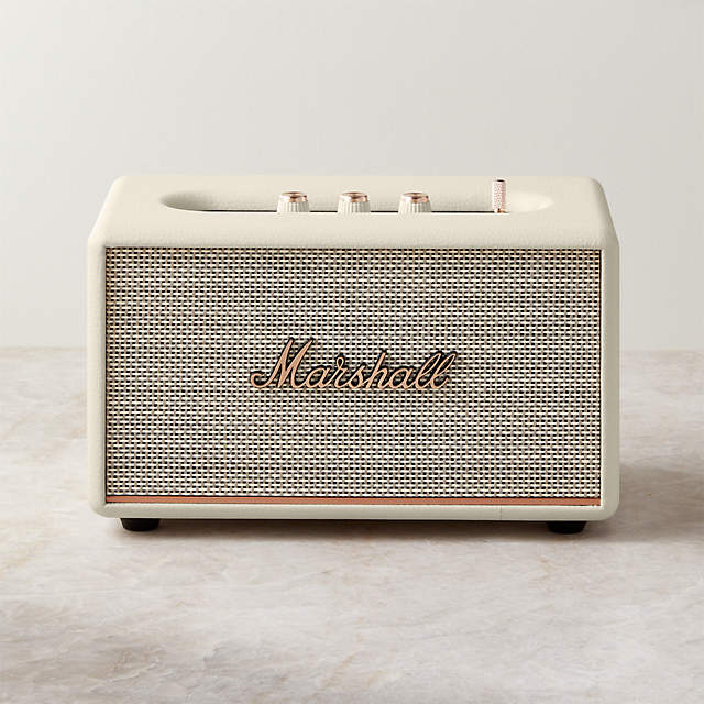 ginder Onweersbui Kent Marshall Acton III White Vintage Bluetooth Speaker + Reviews | CB2