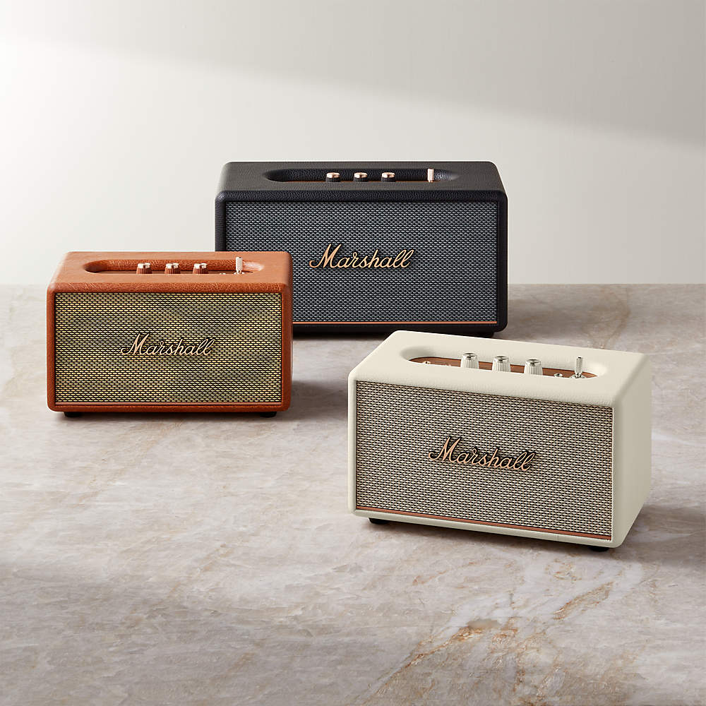 Marshall Stanmore III Black Vintage Bluetooth Speaker + Reviews | CB2