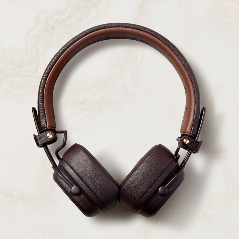 Viewing product image Marshall Major V Brown On-Ear Bluetooth Headphones - image 1 of 4