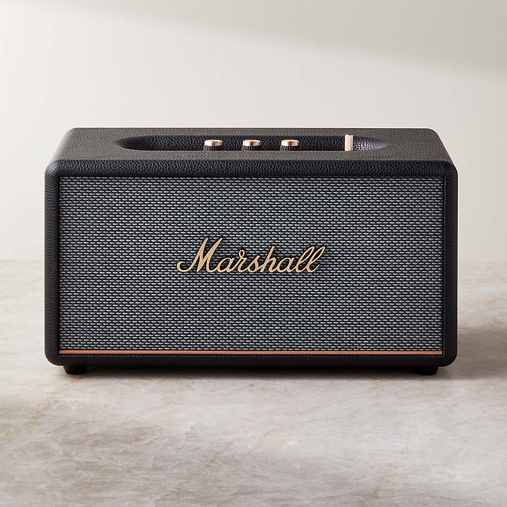 Marshall Stanmore III Black Vintage Bluetooth Speaker + Reviews | CB2