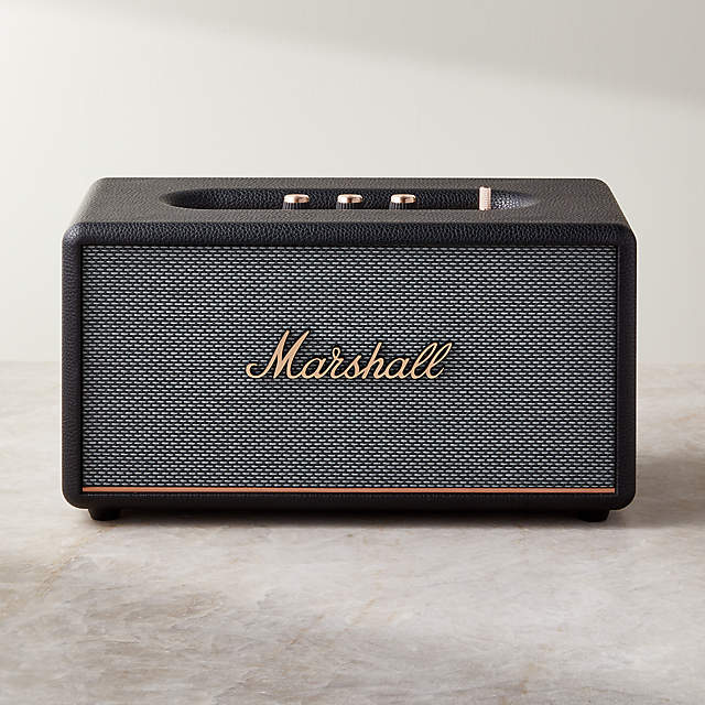 Marshall Stanmore III Black Vintage Bluetooth Speaker + Reviews | CB2