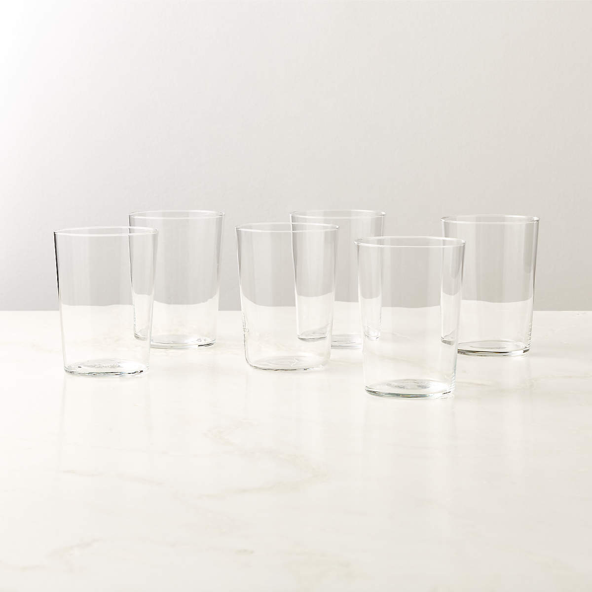 Marta Modern Drinking Glasses Set of 6 + Reviews | CB2
