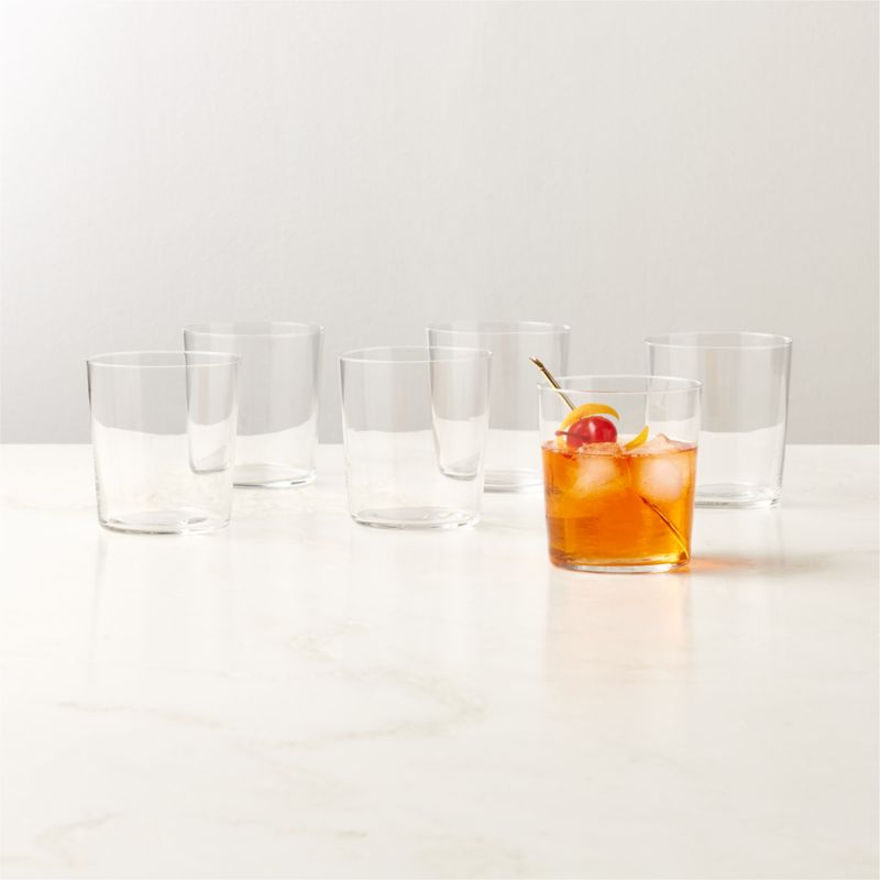 Marta Double Old-Fashioned Glasses Set of 6 + Reviews | CB2