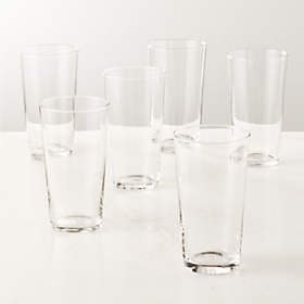 Cylinder Modern Champagne Flute Set of 6 + Reviews, CB2