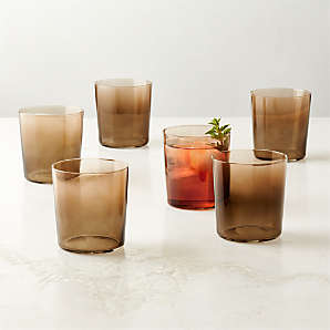 Rings Double Old-Fashioned Glasses, Set of 12