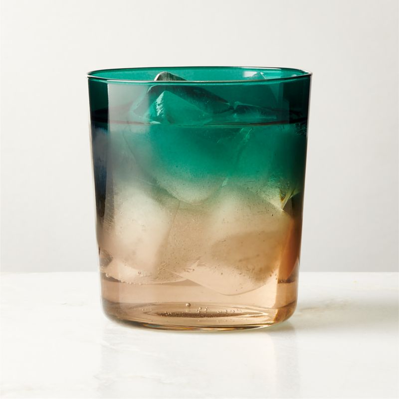 Marta Ombre Green Double Old-Fashioned Glass by Azeeza - image 0 of 6