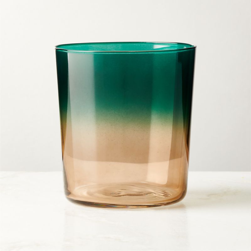 Marta Ombre Green Double Old-Fashioned Glass by Azeeza - image 1 of 6