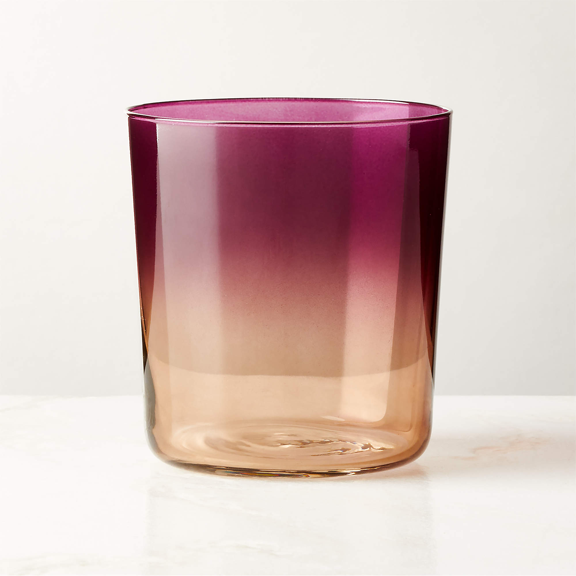 Marta Ombre Plum Double OldFashioned Glass by Azeeza + Reviews CB2
