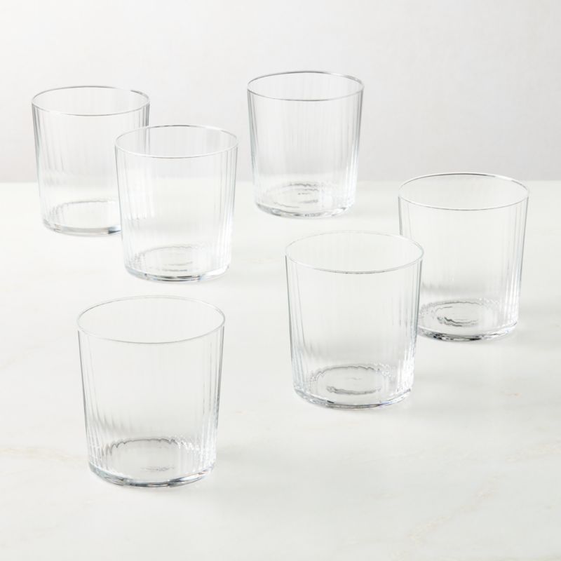 Marta Optic Fluted Double Old-Fashioned Glasses Set of 6 - image 3 of 9