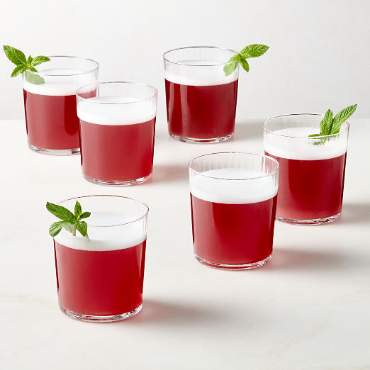 Marta Optic Fluted Double Old-Fashioned Glasses Set of 6