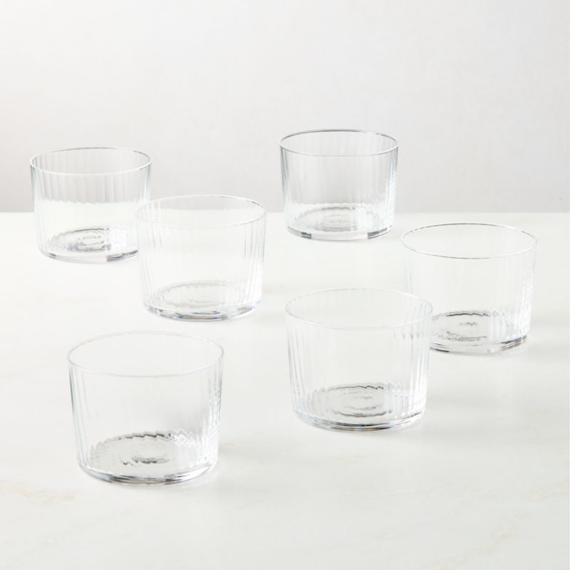 Marta Optic Fluted Tasting Glasses Set of 6 - image 3 of 10