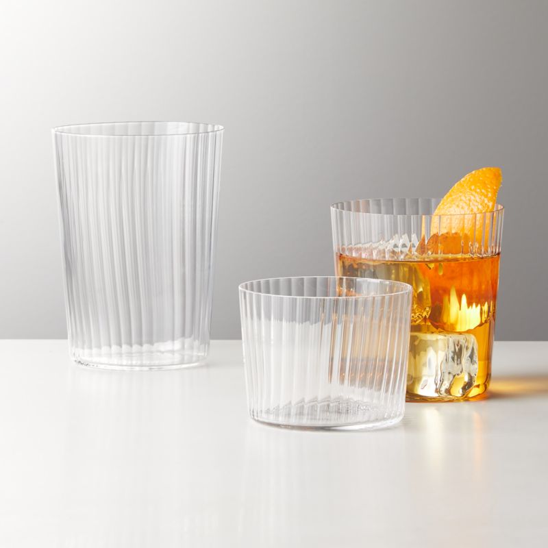 Personalized Art Deco Whiskey Glasses, Set of 2, Clear/White, 3.5H x 3 , Glass | Kirkland's Home
