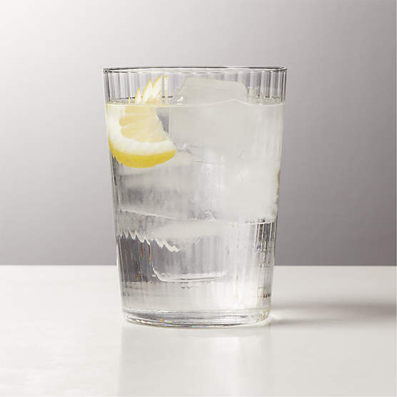 Marta Optic Fluted Drinking Glass