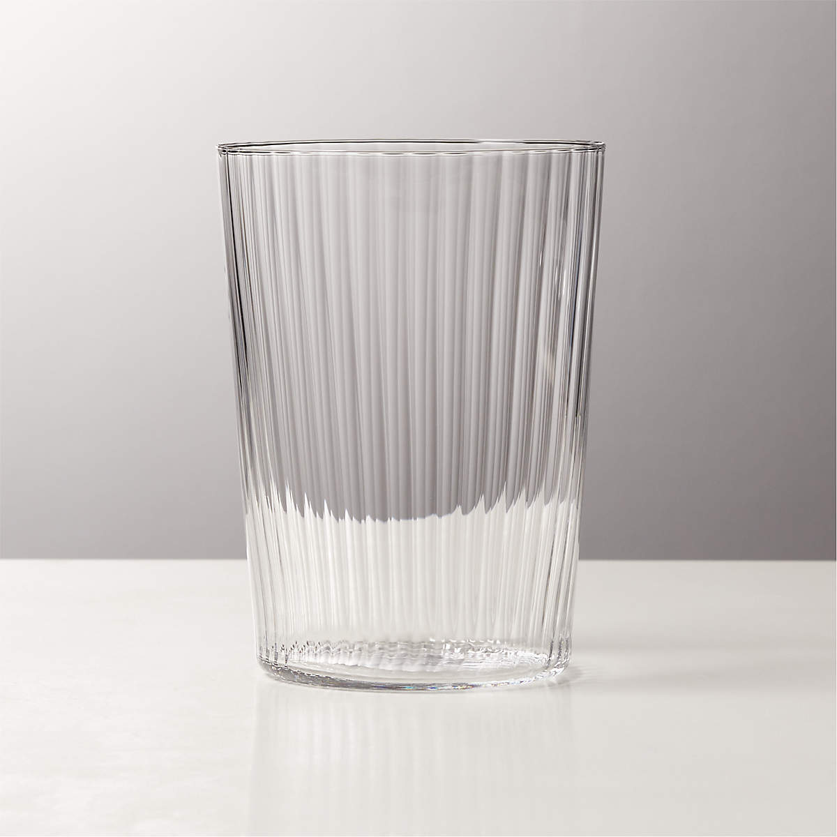 Marta Modern Fluted Drinking Glasses CB2