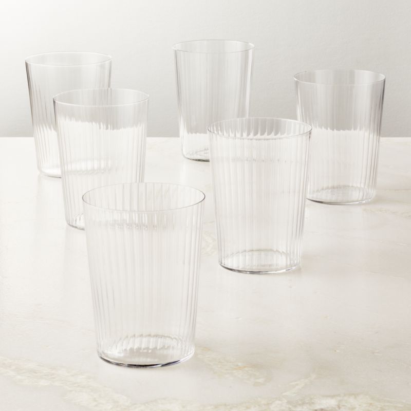 Marta Optic Fluted Drinkware